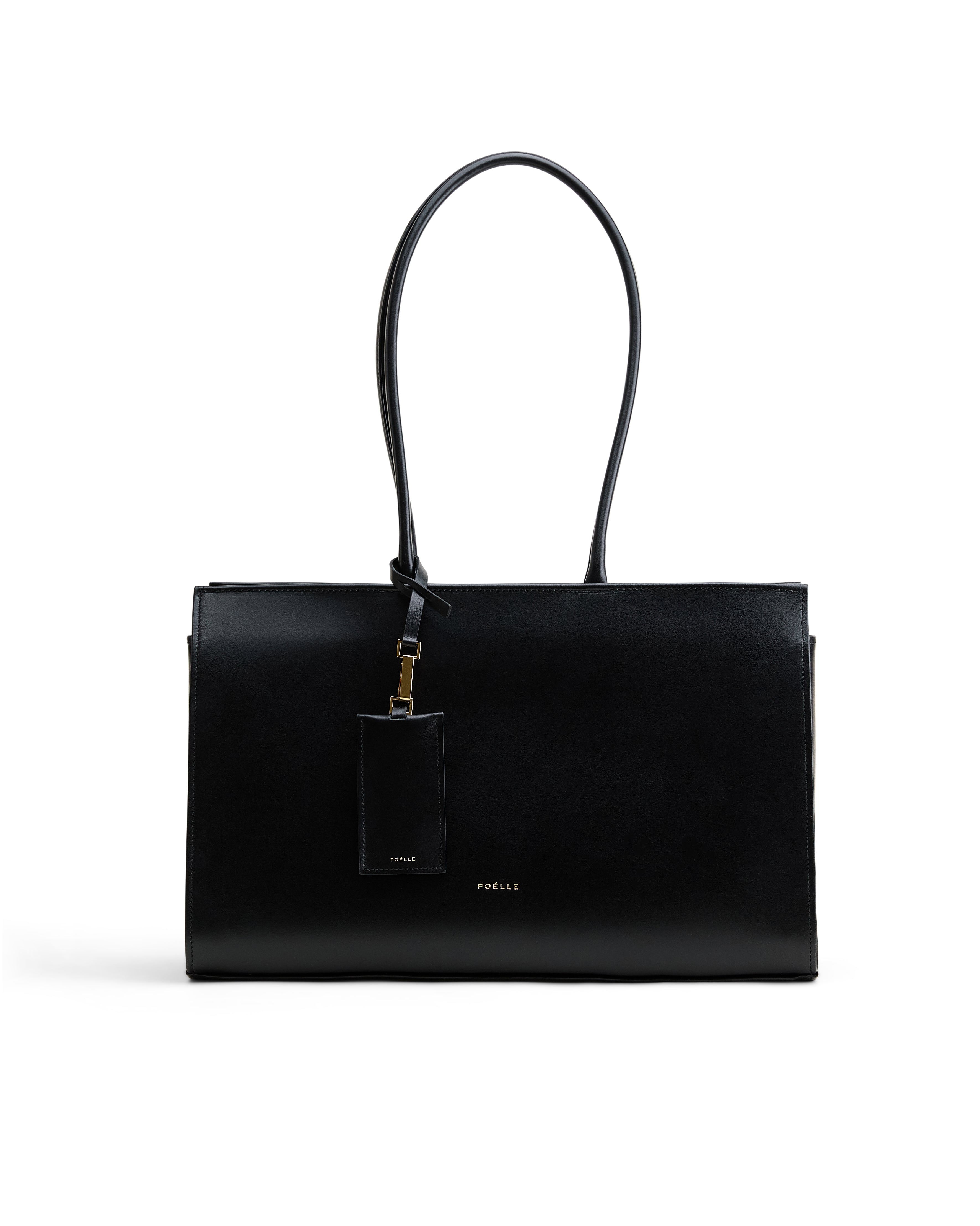Medium Carolyn Tote Bag in Black