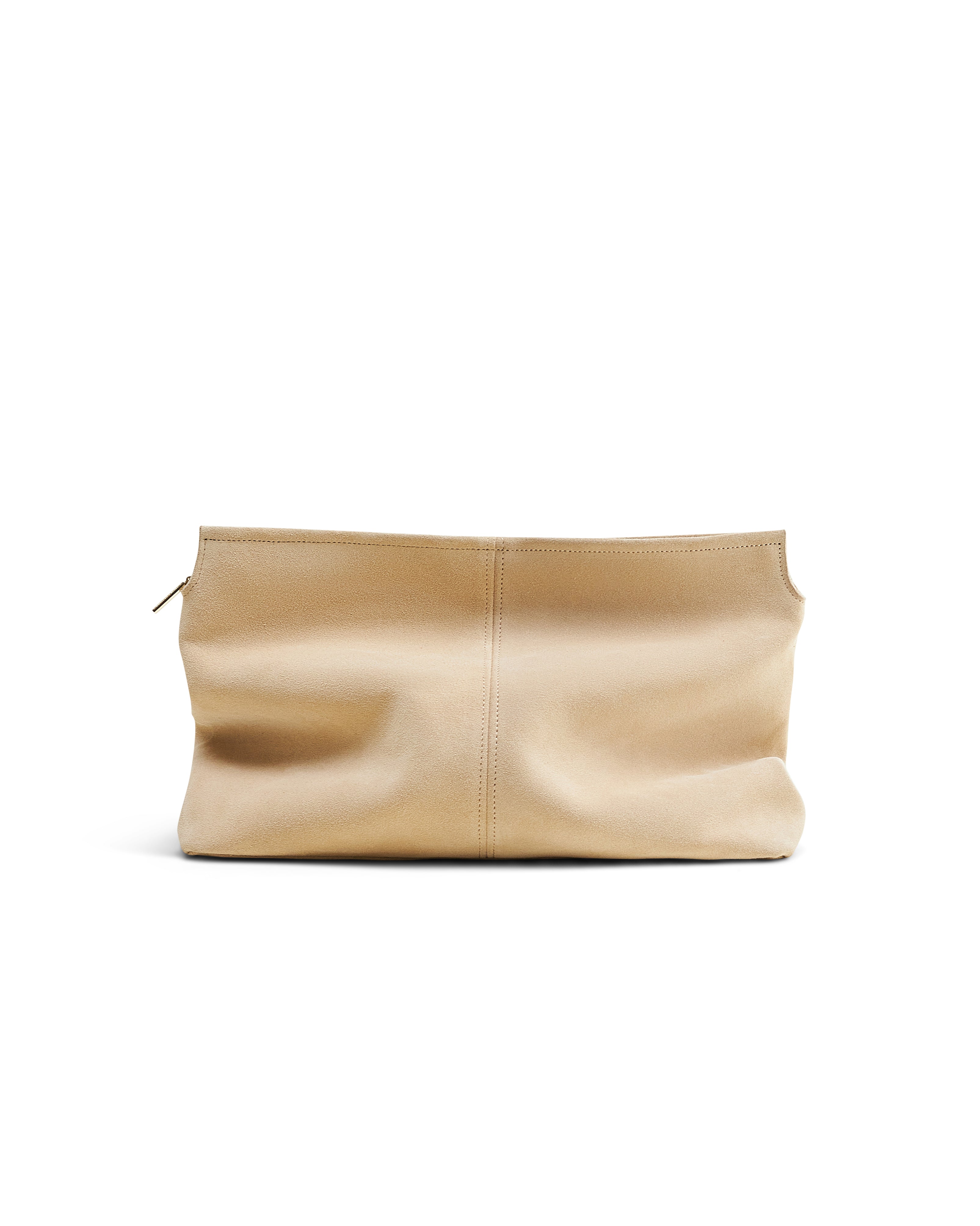 Elza clutch bag in milky color